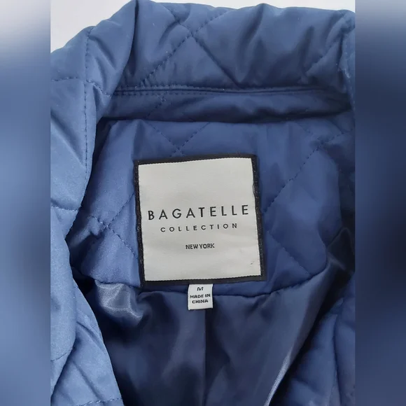 Bagatelle Royal Blue Quilted Puffer Jacket M - Picture 2 of 8